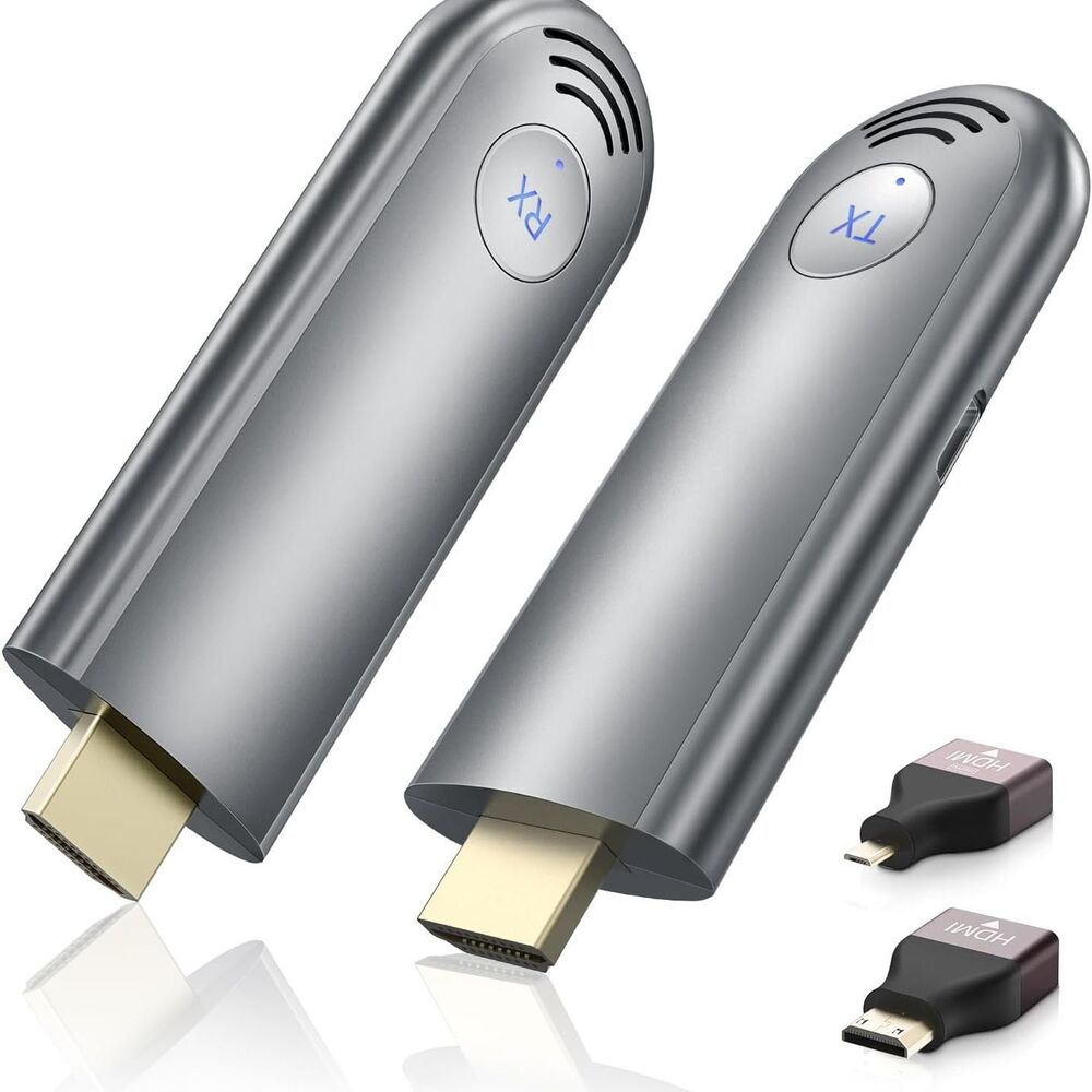 Wireless HDMI Transmitter & Receiver, Plug & Play Portable 2.4G/5G Extender Kit